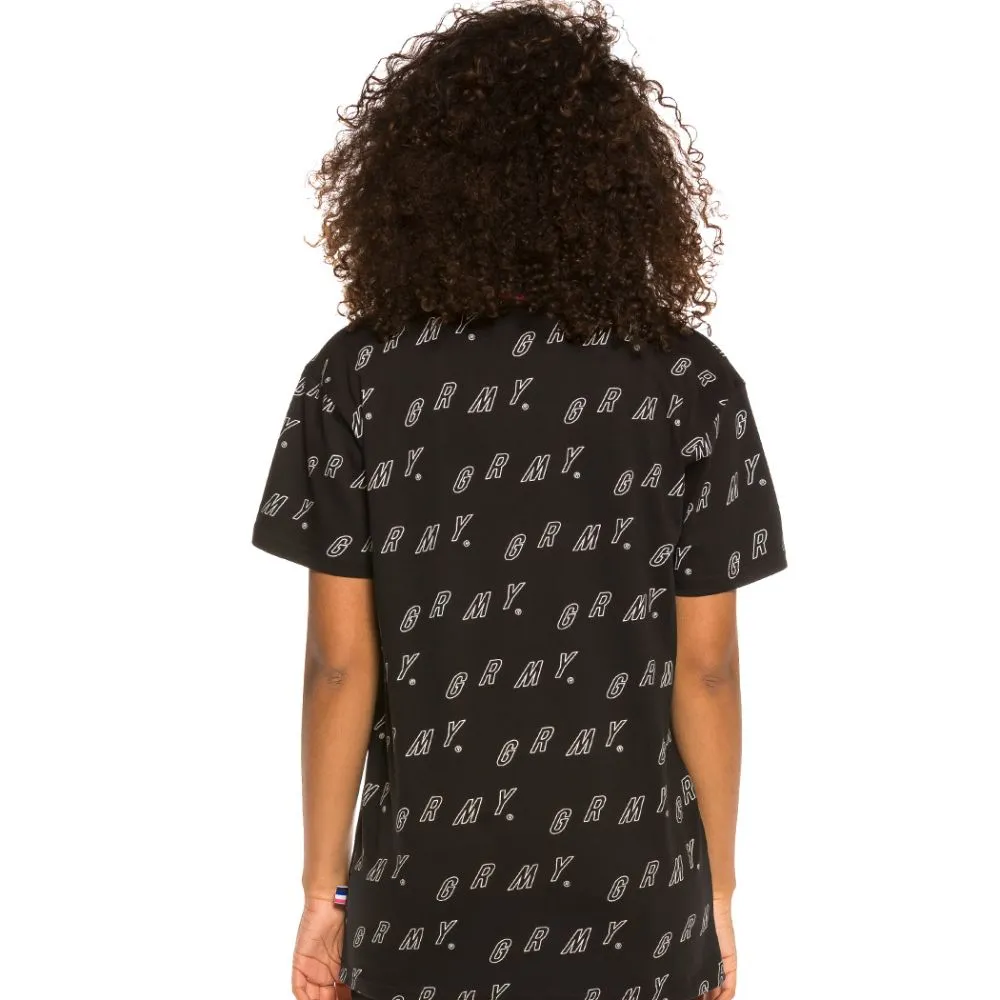 Camiseta Unisex Grimey Urmah Dojo All Over Print Tee SS20 Black