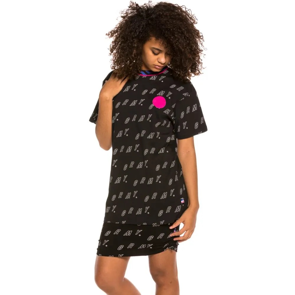 Camiseta Unisex Grimey Urmah Dojo All Over Print Tee SS20 Black