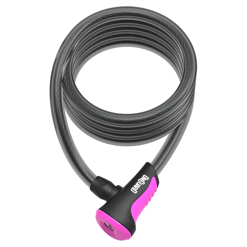 CANDADO ESPIRAL ONGUARD NEON 180 CM X 12 MM FUCSIA  267018