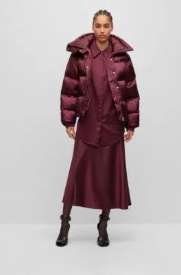 Chaqueta acolchada regular fit con cuello alto