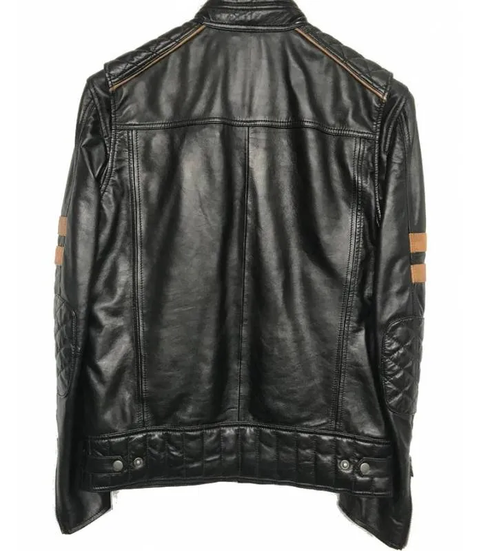 CHAQUETA CLáSICA DE NAPA PARA HOMBRE EN COLOR NEGRO  OSX 1169