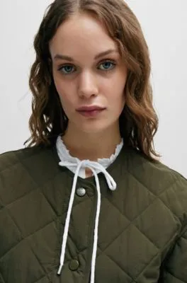 Chaqueta guateada relaxed fit repelente al agua