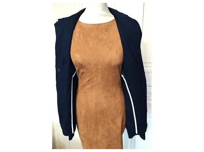 CHAQUETA KENZO CABAN TRAMA PUNTO T 42/44 Azul marino 