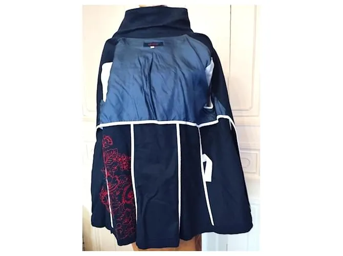 CHAQUETA KENZO CABAN TRAMA PUNTO T 42/44 Azul marino 