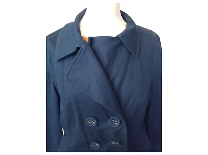 CHAQUETA KENZO CABAN TRAMA PUNTO T 42/44 Azul marino 