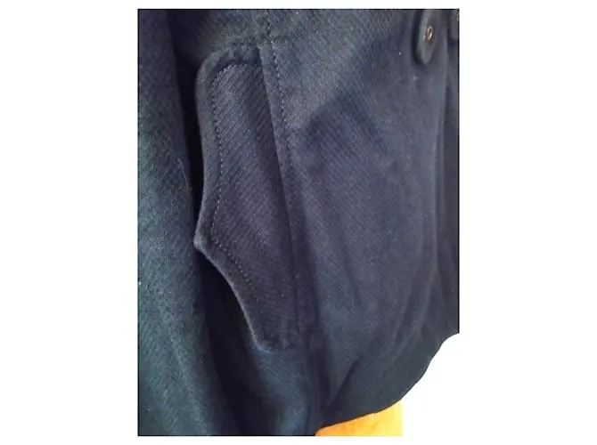 CHAQUETA KENZO CABAN TRAMA PUNTO T 42/44 Azul marino 