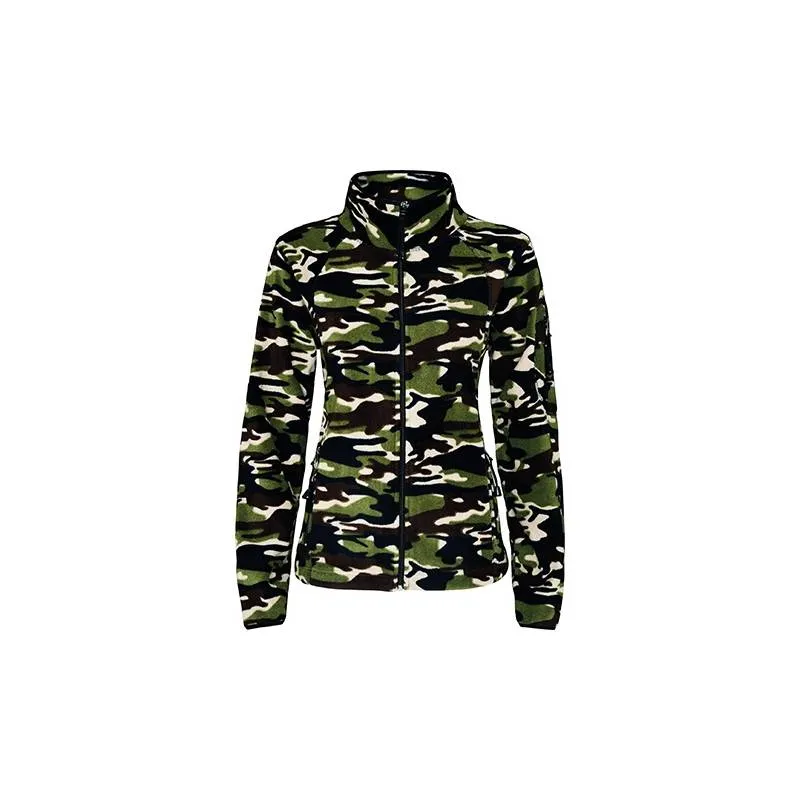 Chaqueta polar para mujer con cremallera completa