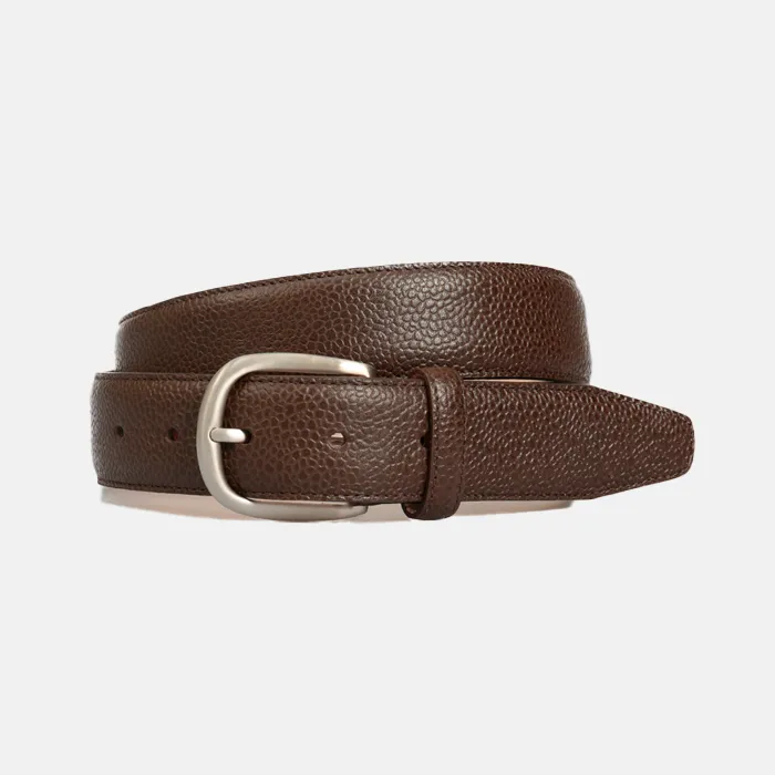 Cinturón Hackett de piel marrón para hombre.