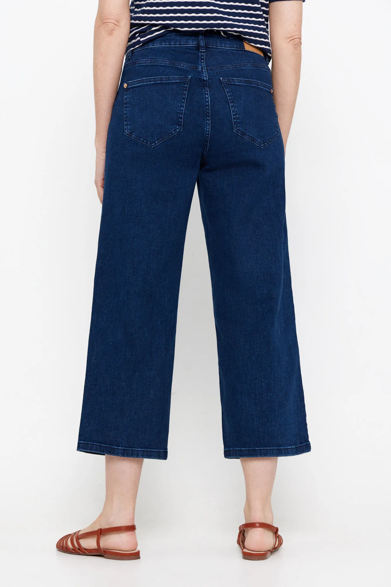 Cropped palazzo jeans