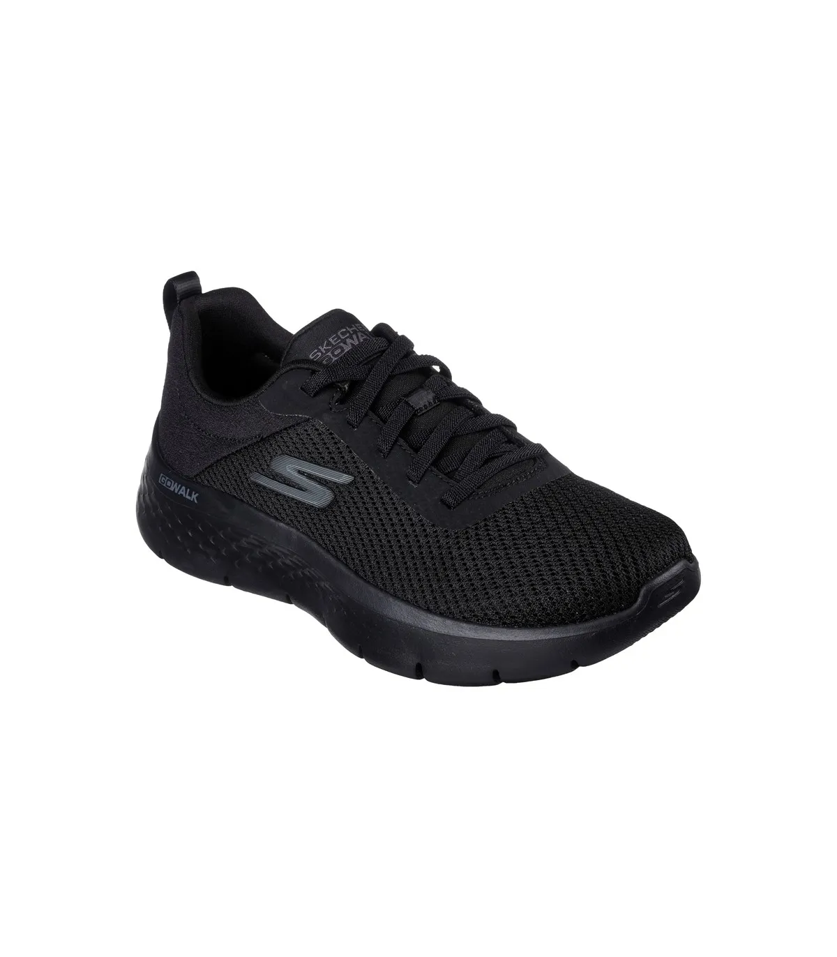 Deportivo hombre negro, cierre de cordones