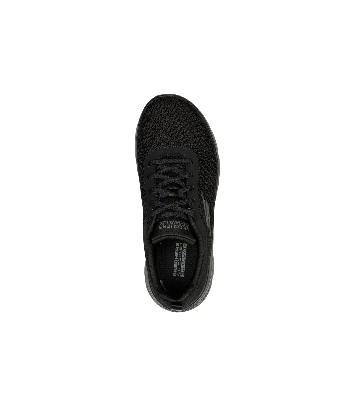 Deportivo hombre negro, cierre de cordones