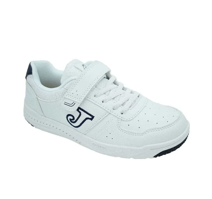 DEPORTIVO JOMA WHARW2203V PARA NIÑOS BLANCO/MARINO CON VELCRO CORDONES ELASTICOS Y PLANTILLA DE PIEL 27423