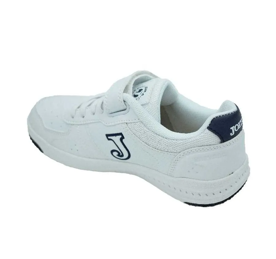 DEPORTIVO JOMA WHARW2203V PARA NIÑOS BLANCO/MARINO CON VELCRO CORDONES ELASTICOS Y PLANTILLA DE PIEL 27423