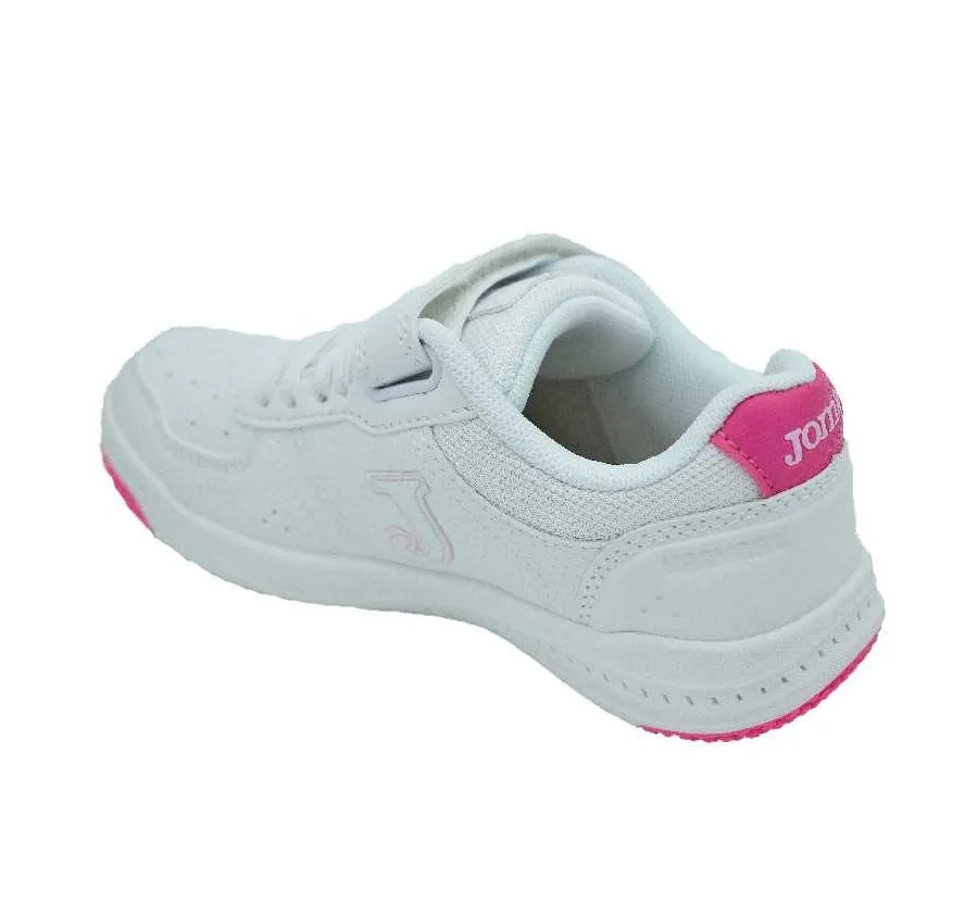 DEPORTIVO JOMA WHARW2210V PARA NIÑOS BLANCO/FUCSIA CON VELCRO CORDONES ELÁSTICOS Y PLANTILLA DE PIEL 27422