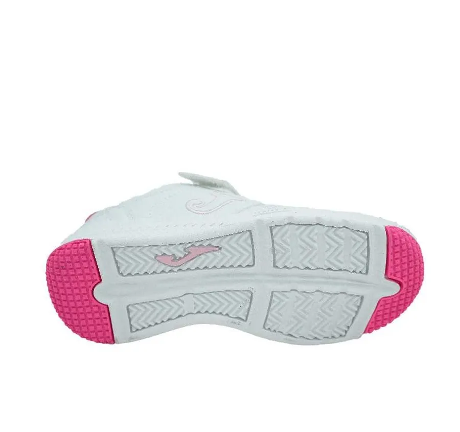 DEPORTIVO JOMA WHARW2210V PARA NIÑOS BLANCO/FUCSIA CON VELCRO CORDONES ELÁSTICOS Y PLANTILLA DE PIEL 27422