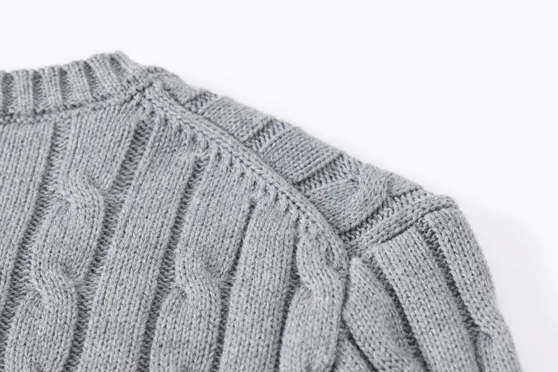 Diseñador bordado de caballo pequeño suéteres para mujer tejidos casuales suéter de estampado casual para mujeres sweater en vía