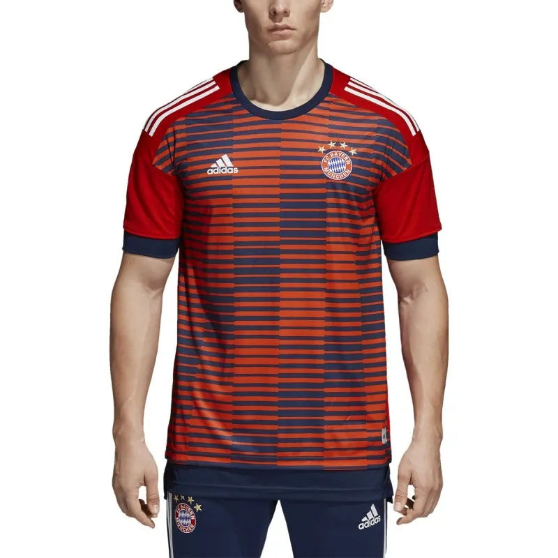 El Bayern de Múnich jersey antes de la carrera de rojo 2017/18 Adidas