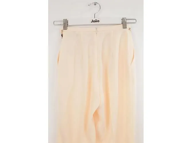 Elisabetta Franchi Pantalón pitillo beige 