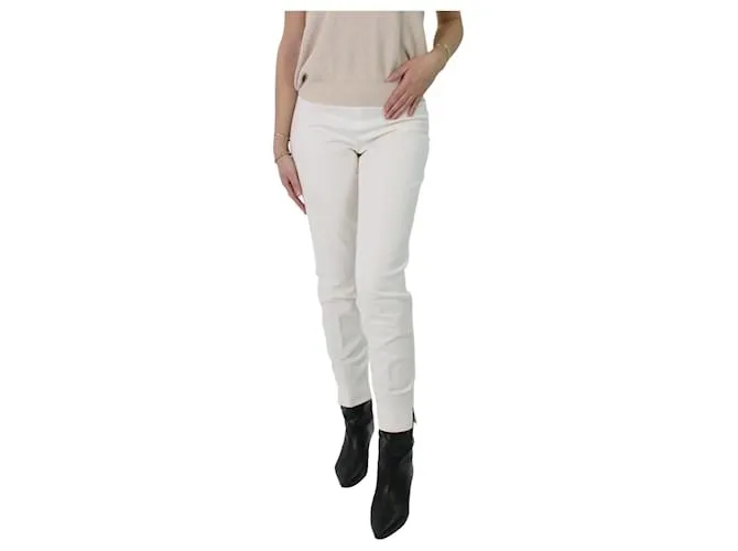 EMILIO PUCCI PANTALóN DE ALGODóN BLANCO  TALLA UK 8 