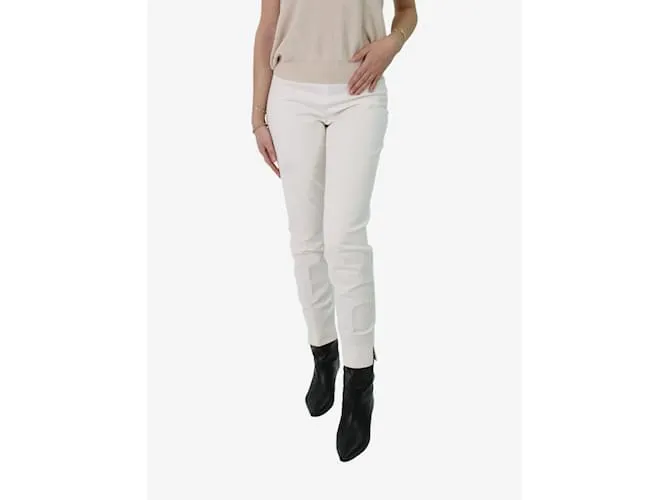 EMILIO PUCCI PANTALóN DE ALGODóN BLANCO  TALLA UK 8 