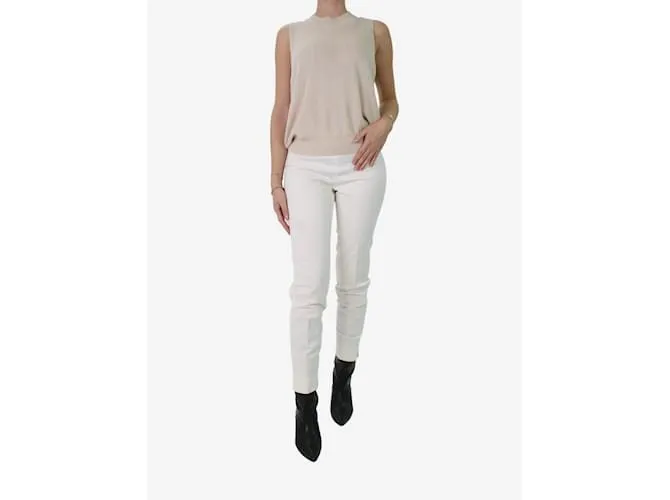 EMILIO PUCCI PANTALóN DE ALGODóN BLANCO  TALLA UK 8 