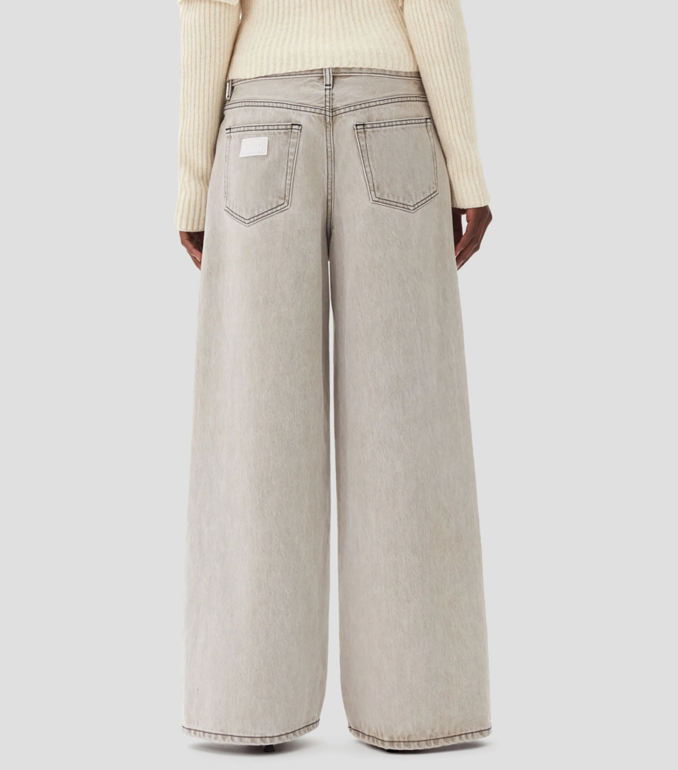 Ganni Jeans Wideleg Mujer