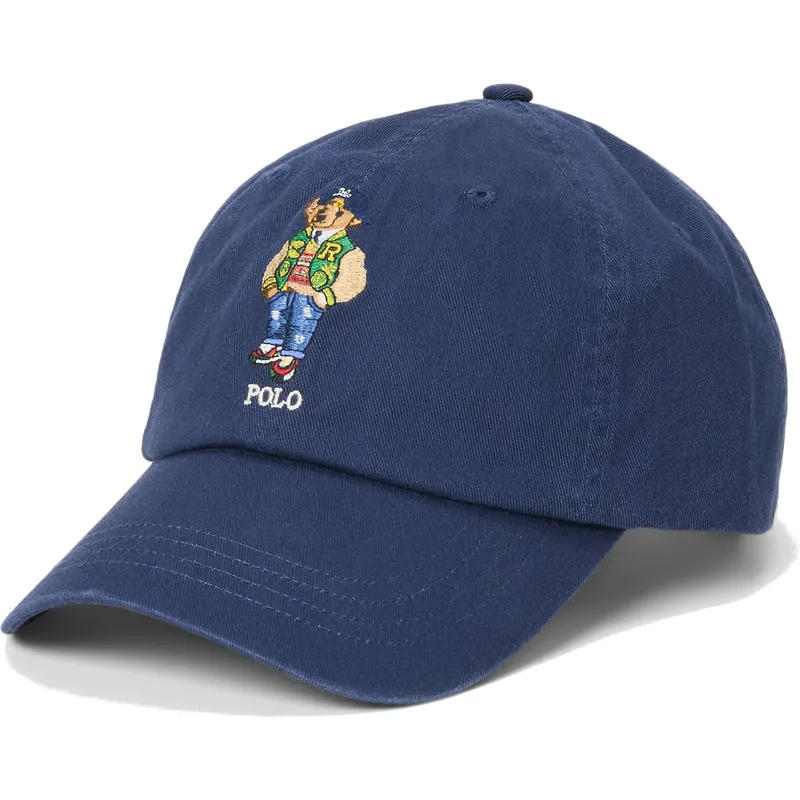 Gorra curva azul marino ajustable Polo Bear Twill de Polo Ralph Lauren