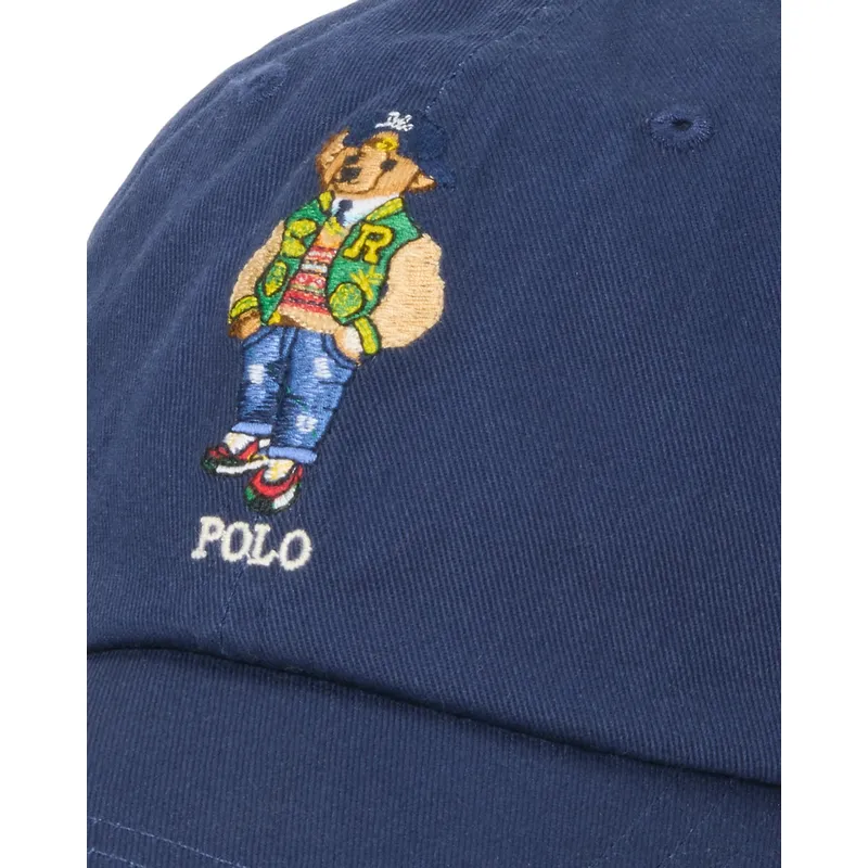 Gorra curva azul marino ajustable Polo Bear Twill de Polo Ralph Lauren