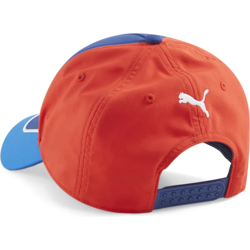 Gorra curva azul y roja snapback Motorsport BB de BMW de Puma