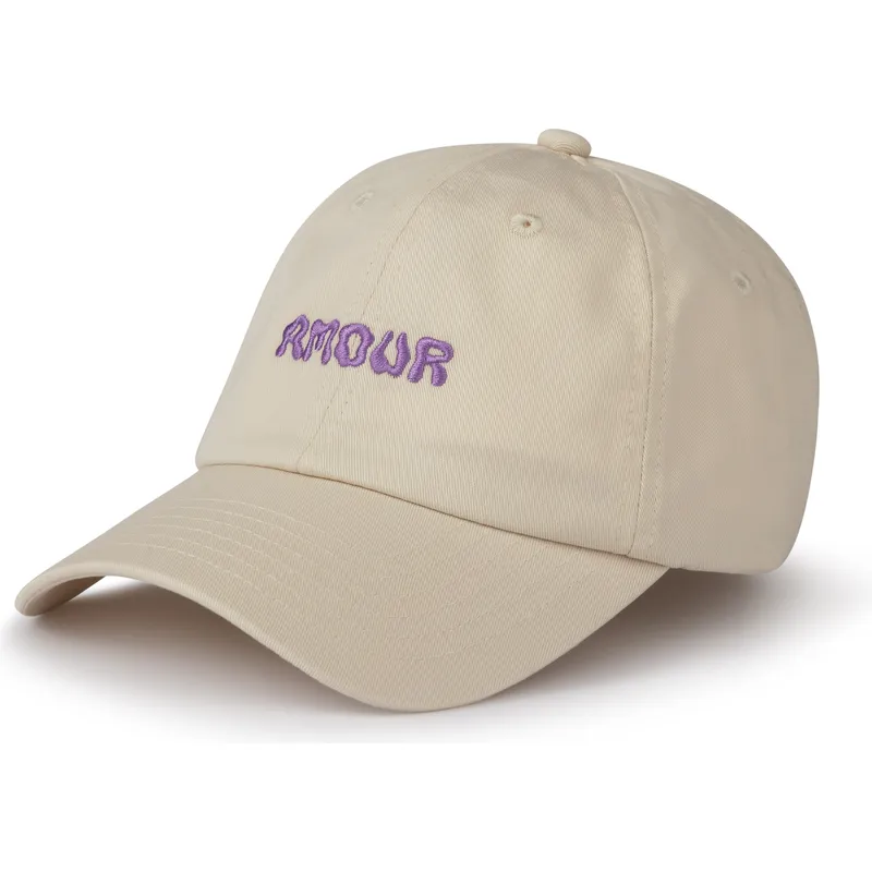 Gorra curva beige ajustable Amour de Pica Pica