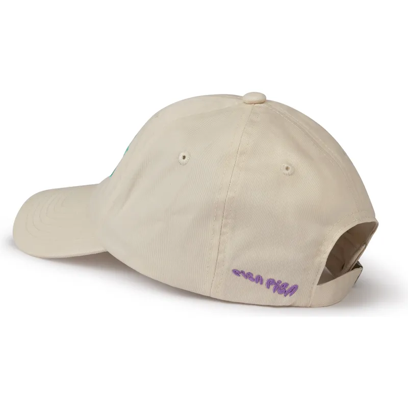 Gorra curva beige ajustable Girls Cry Sometimes de Pica Pica