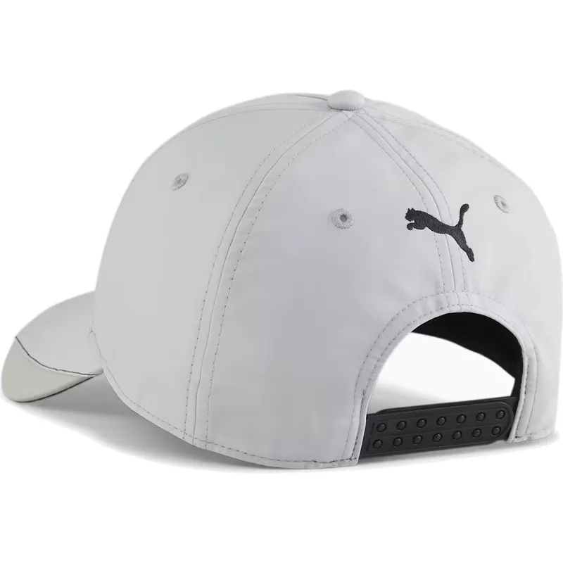 Gorra curva gris snapback BB de Mercedes Formula 1 de Puma