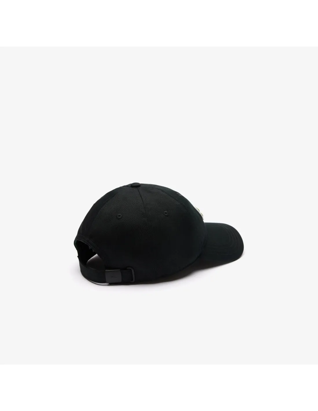 Gorra de sarga de algodón con insignia de cocodrilo de Lacoste