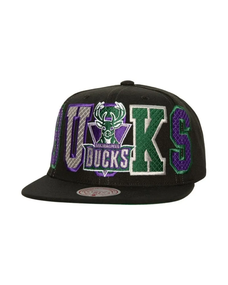 GORRA MITCHELL & NESS NEGRA BUCKS VARSITY BUST SNAPBACK