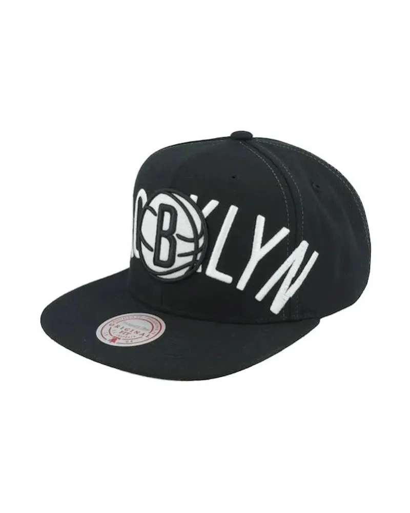 GORRA MITCHELL & NESS NEGRA NETS FULL FRONTAL SNAPBACK