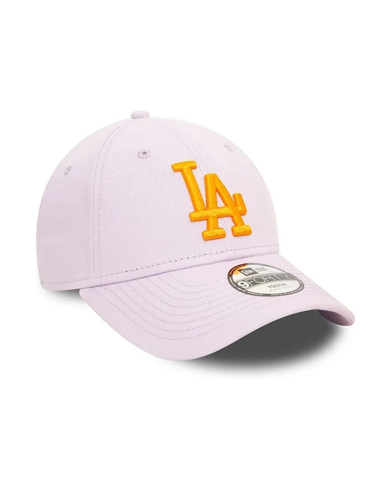 Gorra new era morada dodgers youth league essential