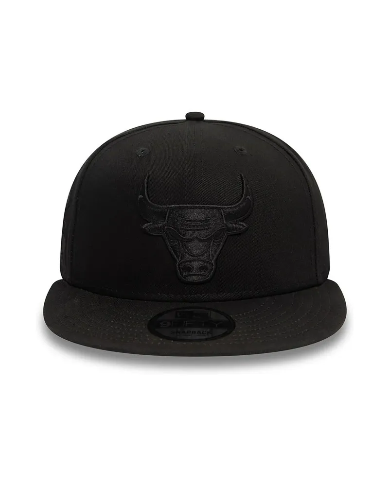 Gorra new era negra bulls monochrome 9fifty chibul