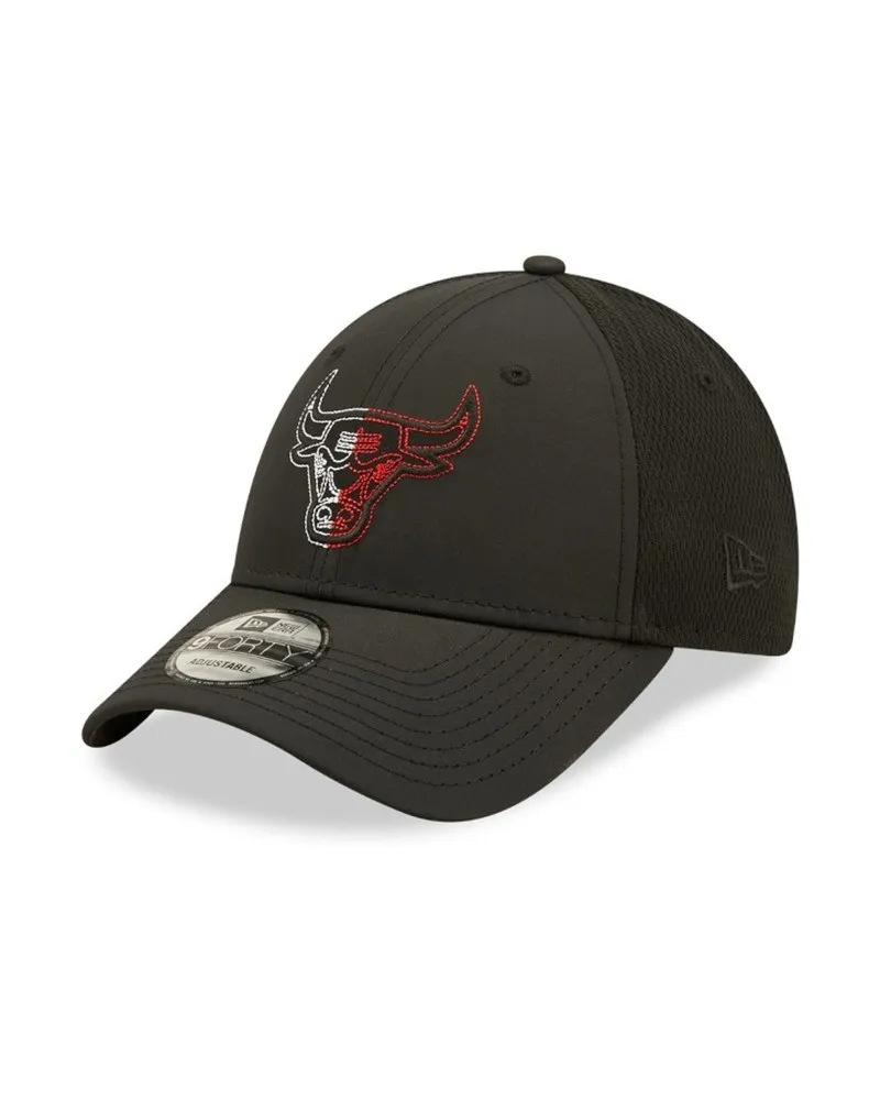 Gorra new era negra bulls tech mesh 9forty chibul