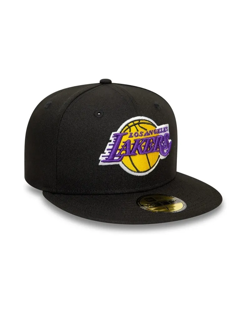 Gorra new era negra lakers essential 59fifty loslak
