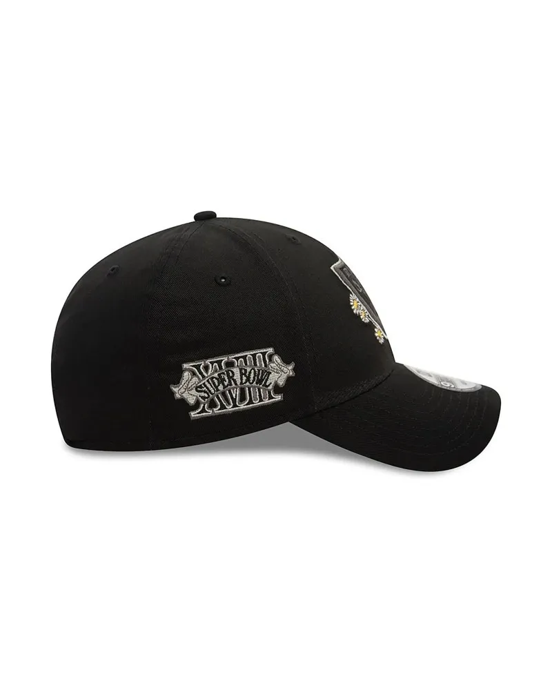 Gorra new era negra raiders flower icon 9forty lasrai