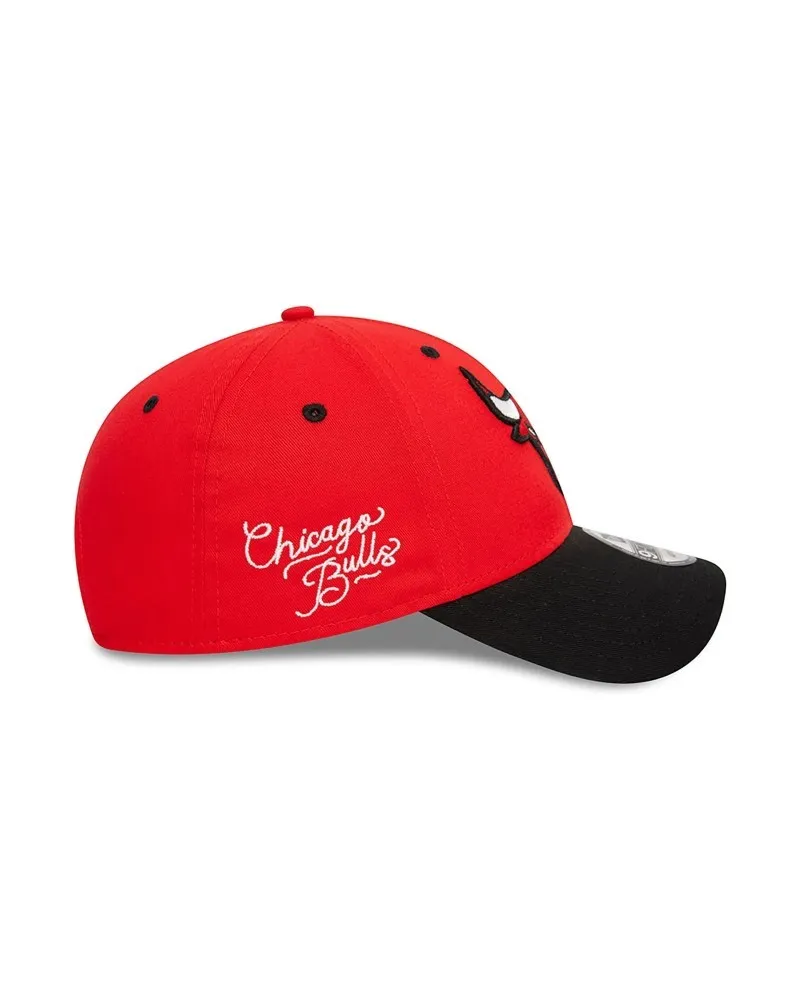 Gorra new era roja bulls side patch 9forty chibul