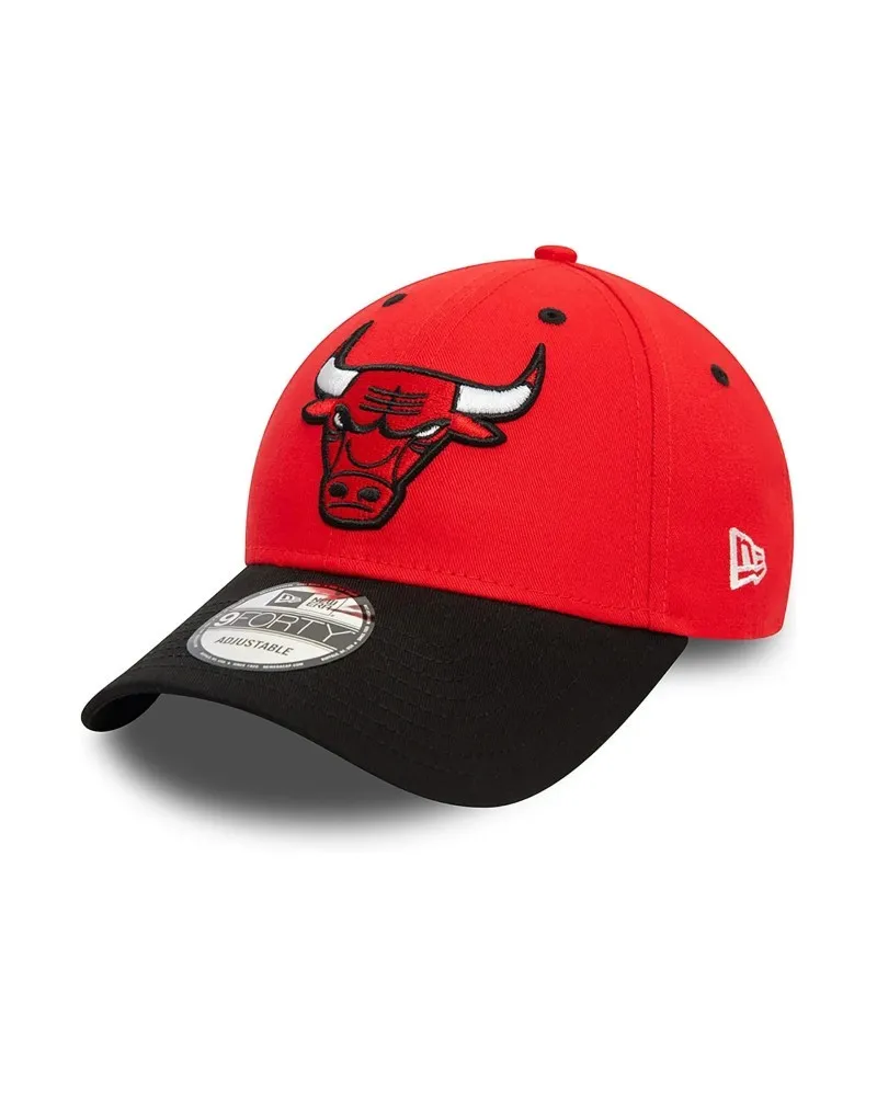 Gorra new era roja bulls side patch 9forty chibul
