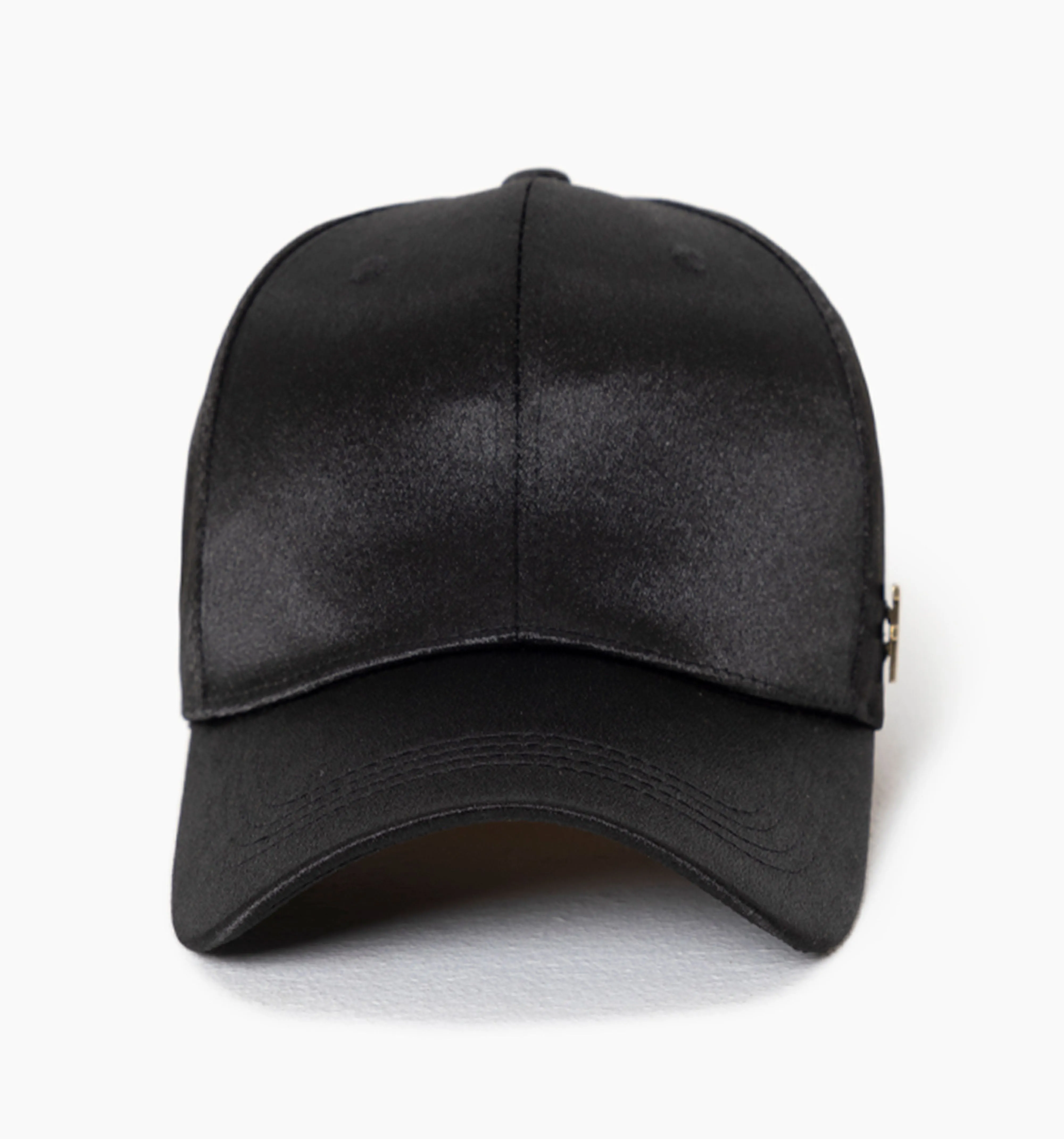 Gorra sateen con logo ff metalico unic negro
