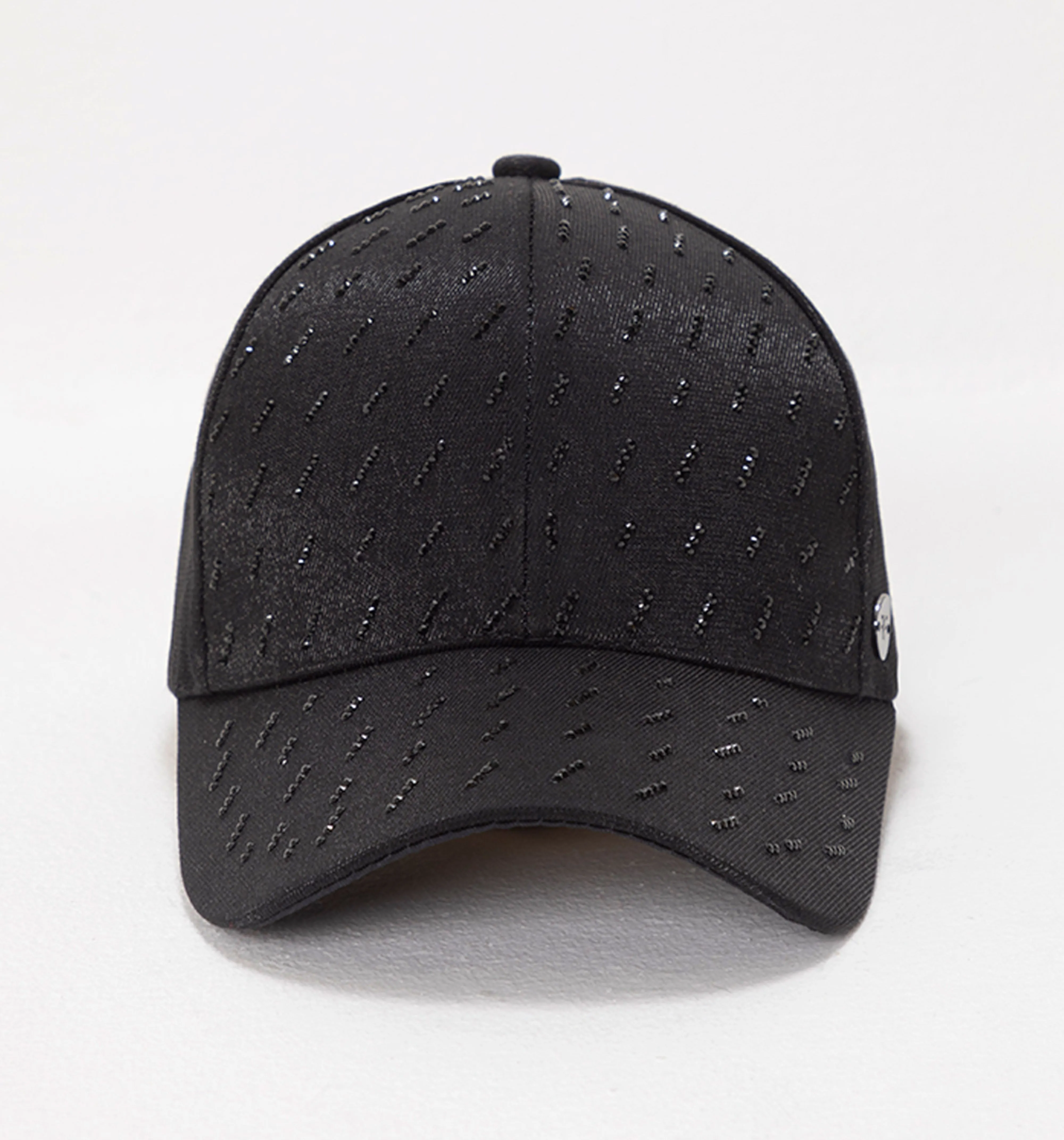 Gorra satin con hotfix unic negro