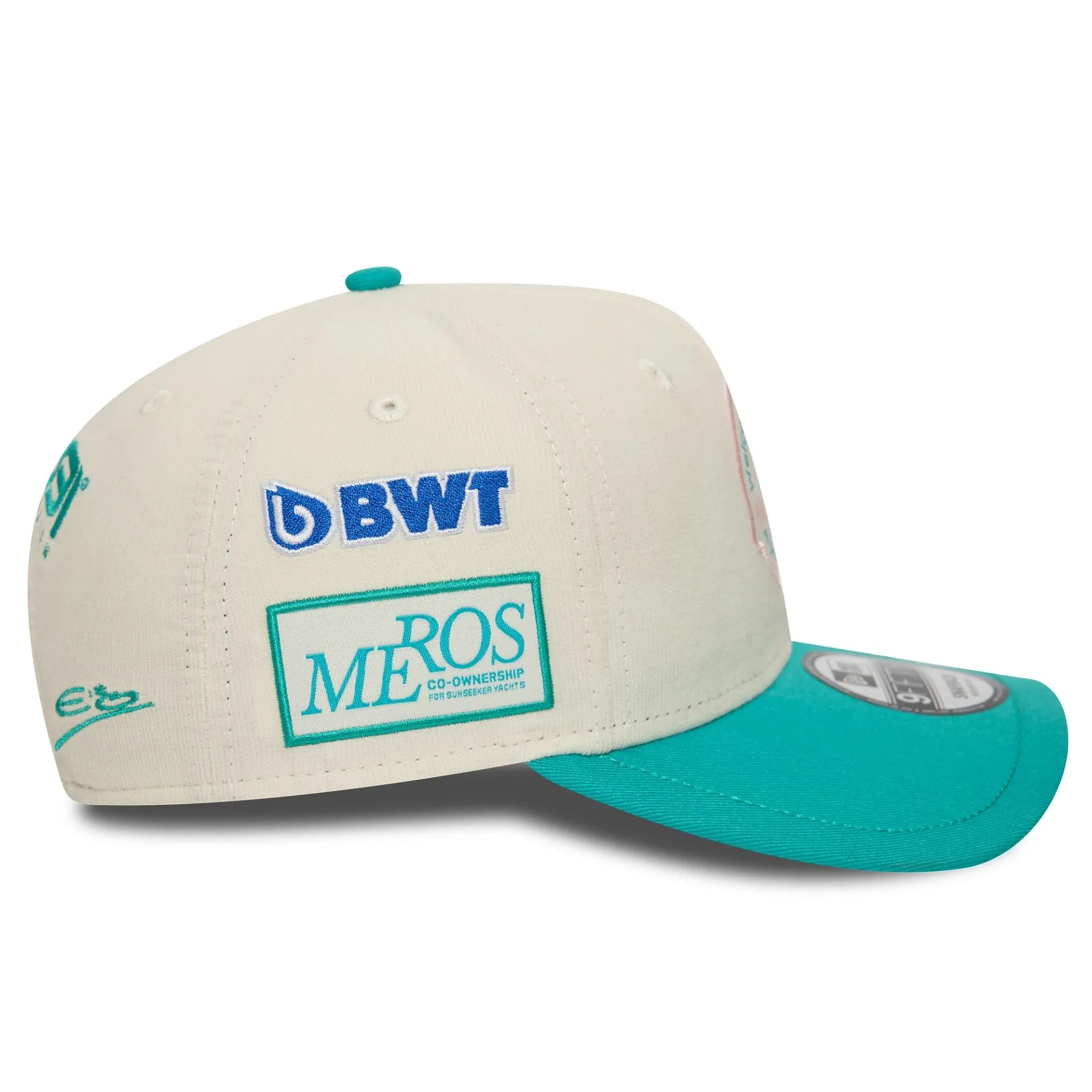 Gorra snapback Alpine Racing Esteban Ocon Miami Race Special White 9FIFTY Original Fit