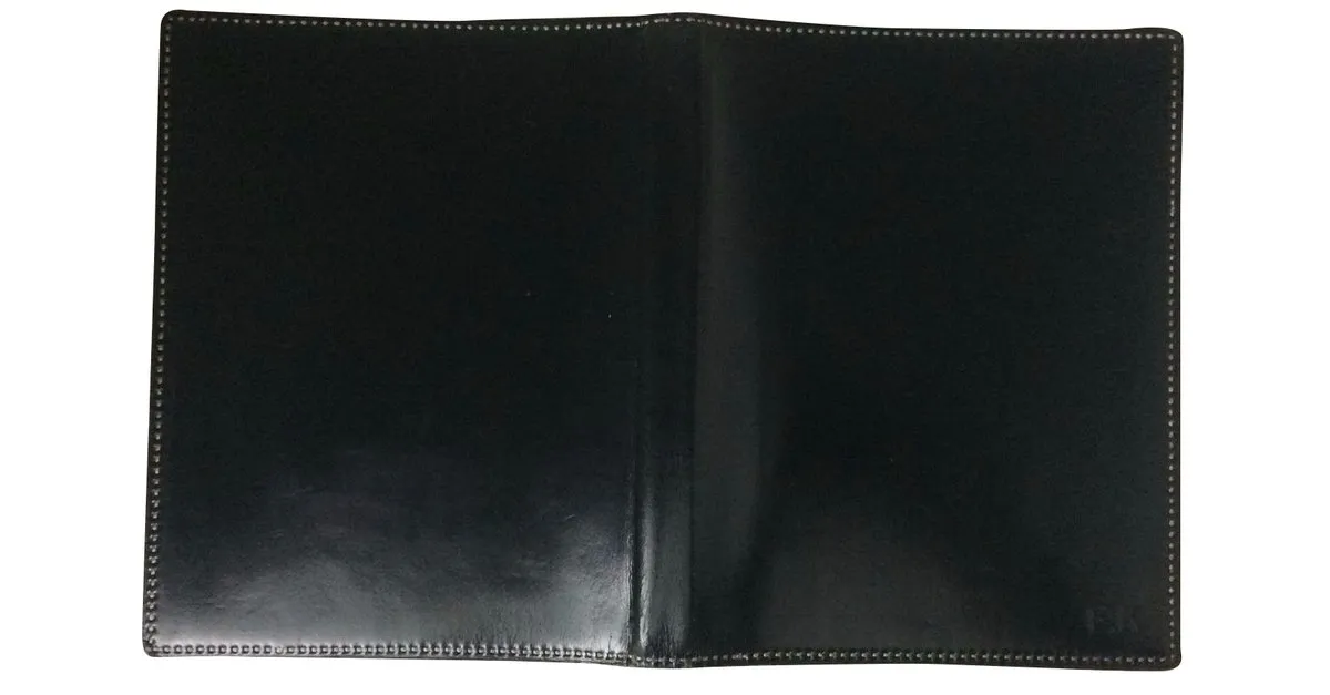 Hermès Agenda caja caja cuero Negro 