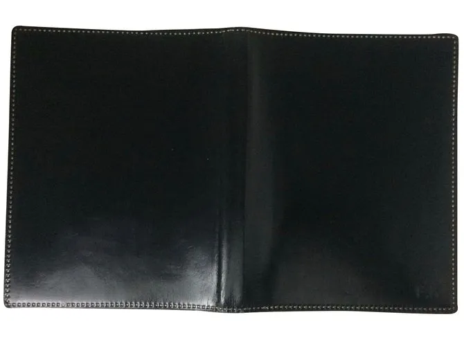 Hermès Agenda caja caja cuero Negro 