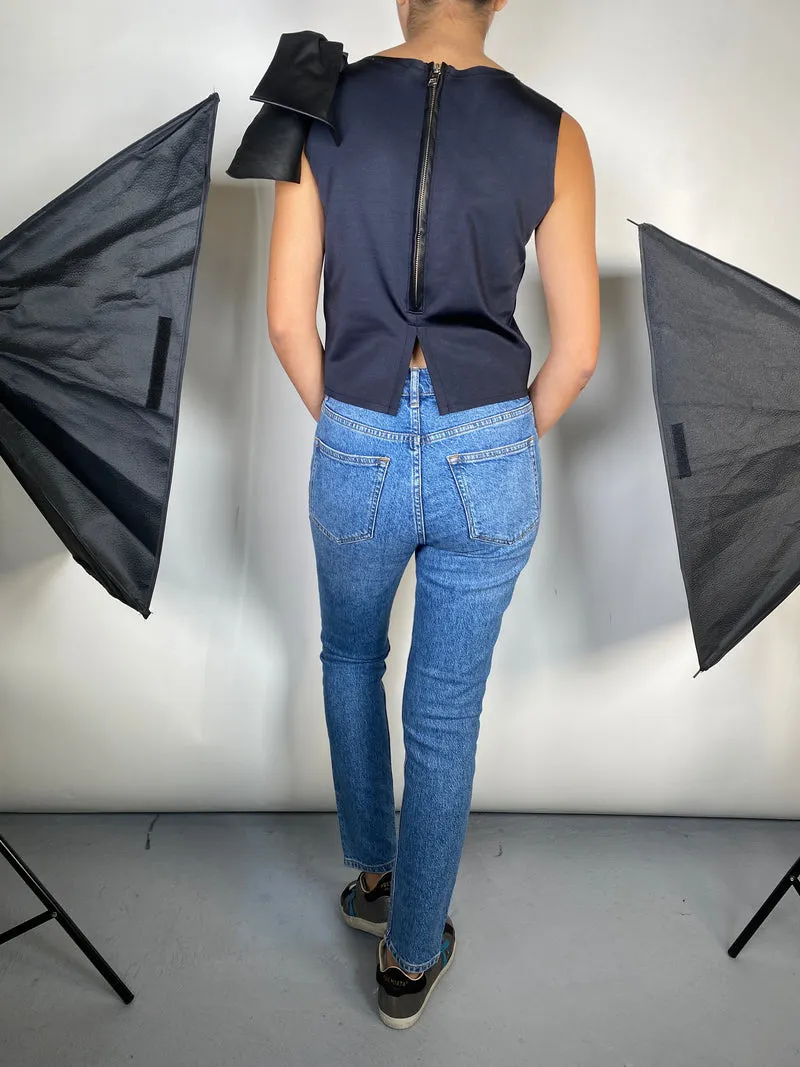 JAZMIN CHEBAR Polera Lazo Cuero