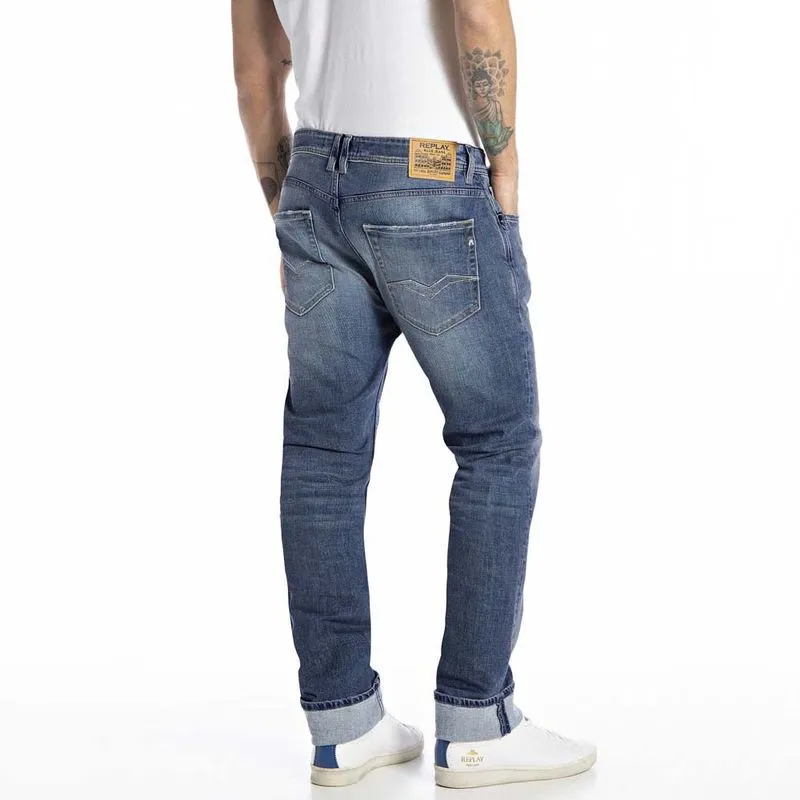 Jean Stretch Para Hombre Rocco Replay 52459