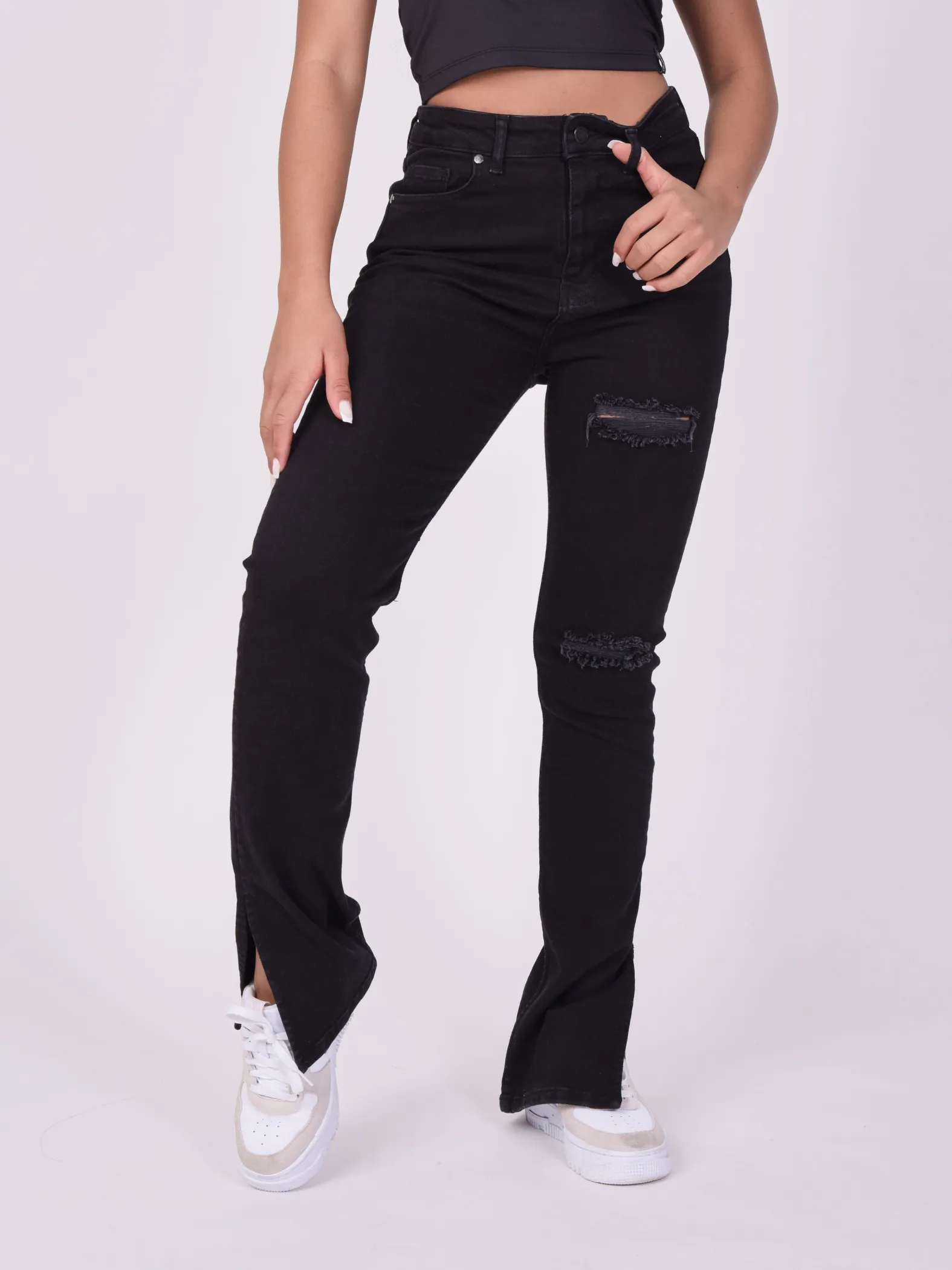 Jeans pitillo acampanados